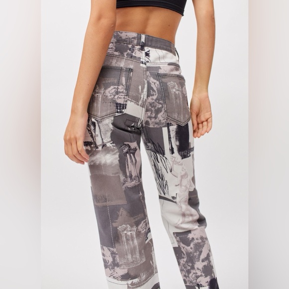 UO ~ BDG Cowboy Jeans in Black Multi - Picture 2 of 10